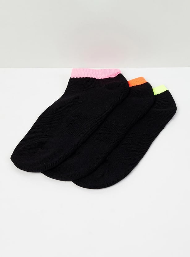 MAX Women Solid Socks- Set of 3
