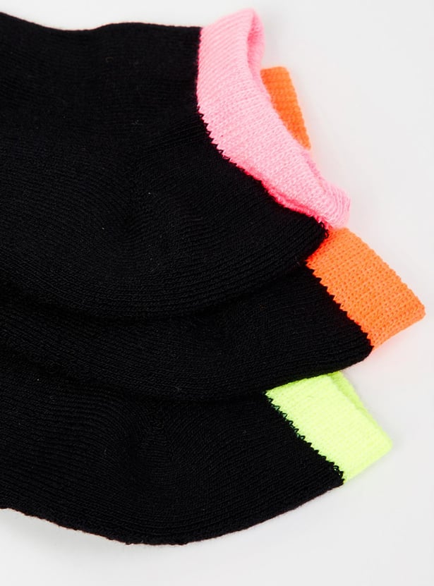 MAX Women Solid Socks- Set of 3