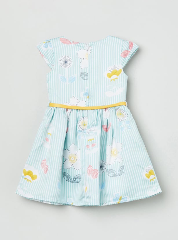 Girls Printed A-line Dress