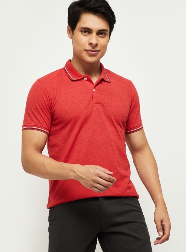 Men Solid Polo T-shirt 