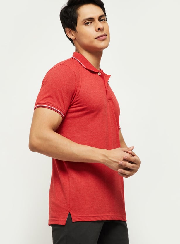 Men Solid Polo T-shirt 