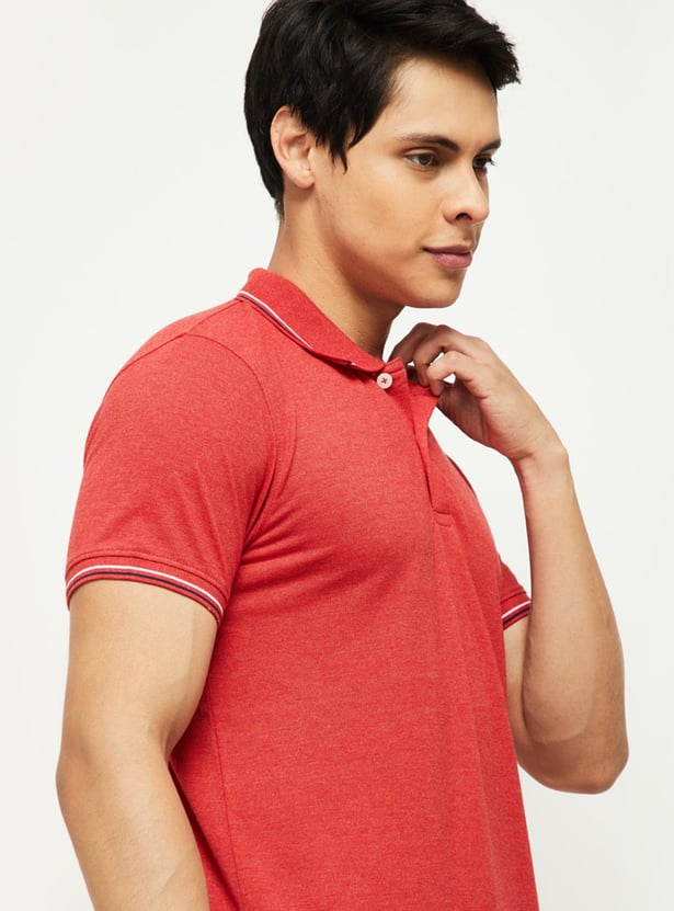 Men Solid Polo T-shirt 