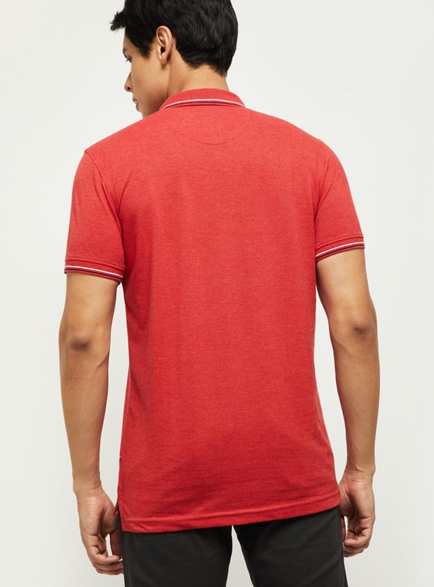 Men Solid Polo T-shirt 