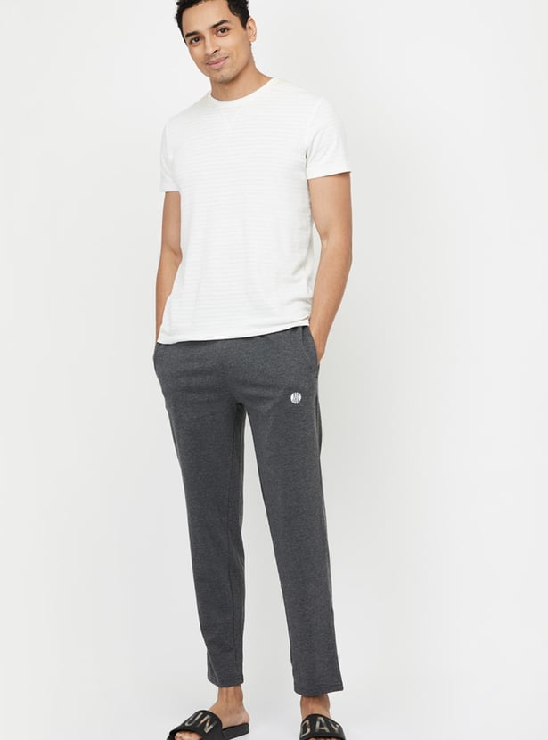 Men Textured Pyjamas