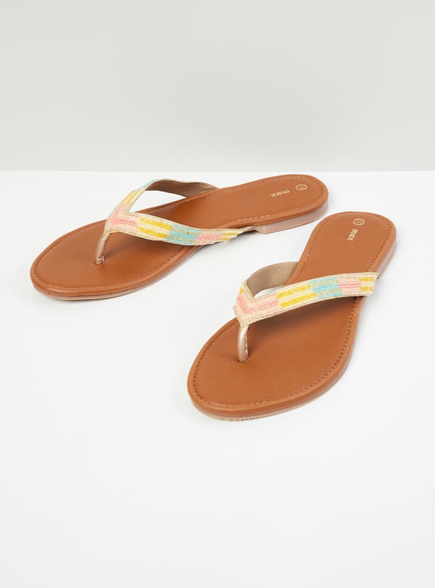 Women Textured Flat Sandals