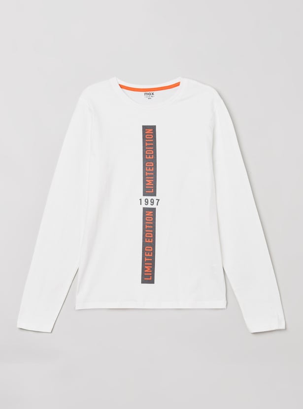 Boys Printed Crew Neck T-shirt