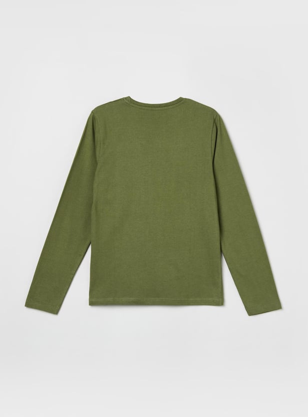 Boys Printed Crew Neck T-shirt