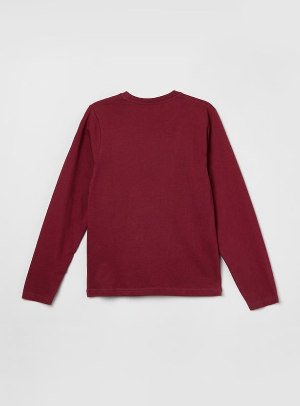 MAX Boys Printed Crew Neck T-shirt