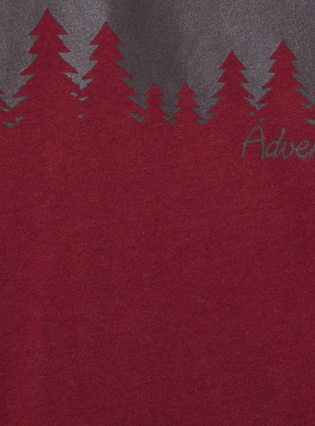 MAX Boys Printed Crew Neck T-shirt