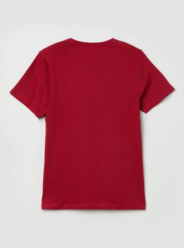 Boys Printed Crew Neck T-shirt