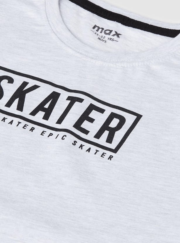 Boys Printed Round Neck T-shirt
