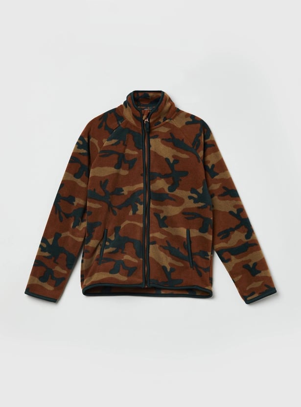 Boys Camouflage Printed Jacket 