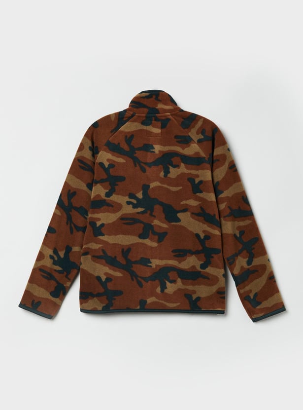 Boys Camouflage Printed Jacket 