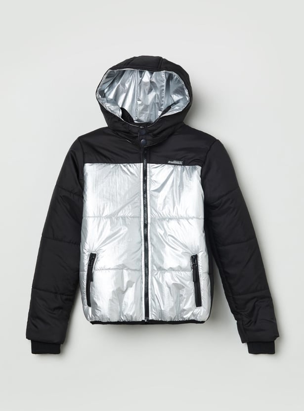 MAX Boys Colourblocked Puffer Jacket