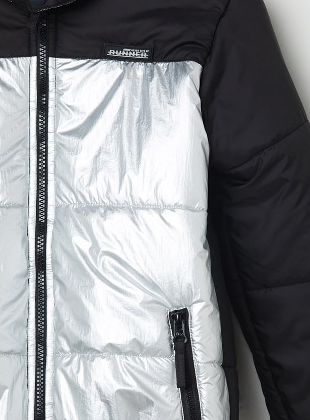MAX Boys Colourblocked Puffer Jacket