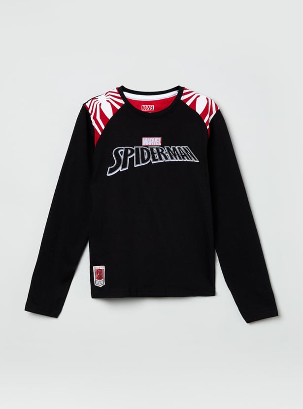 Boys Printed Crew Neck T-shirt