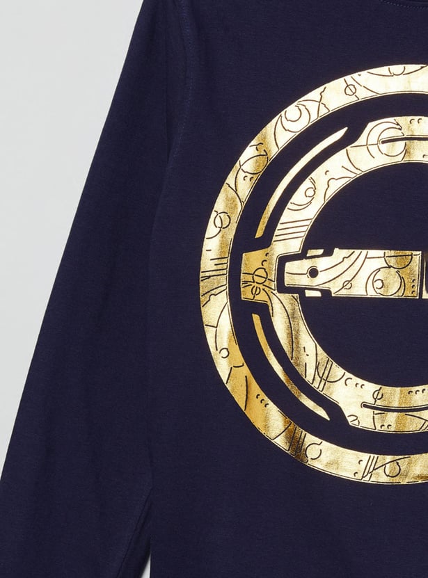 MAX Boys Printed Crew Neck T-shirt