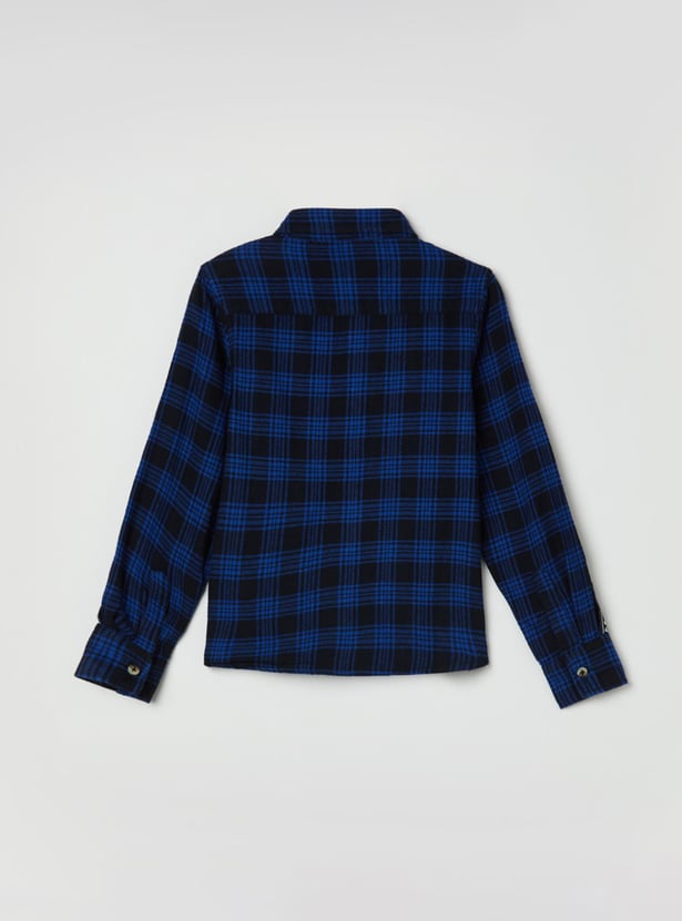 Boys Checked Full Sleeves Shirt