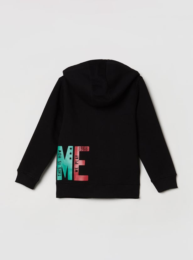 MAX Boys Printed Hooded Sweatshirt