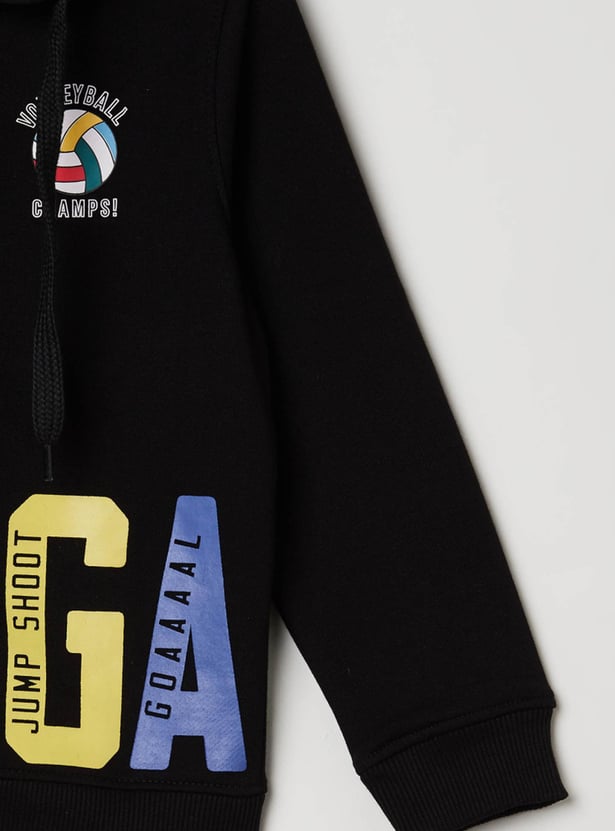 MAX Boys Printed Hooded Sweatshirt