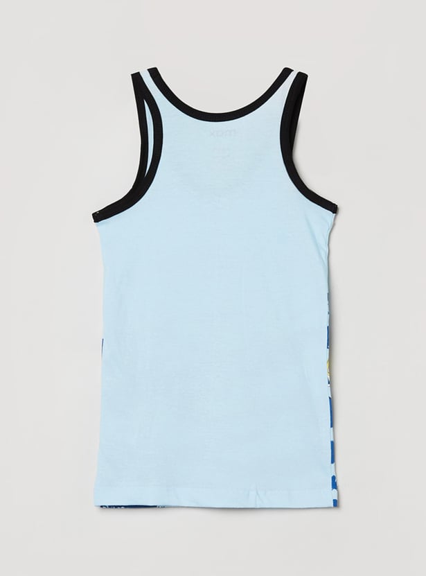 Boys Printed Vests - Pack of 2