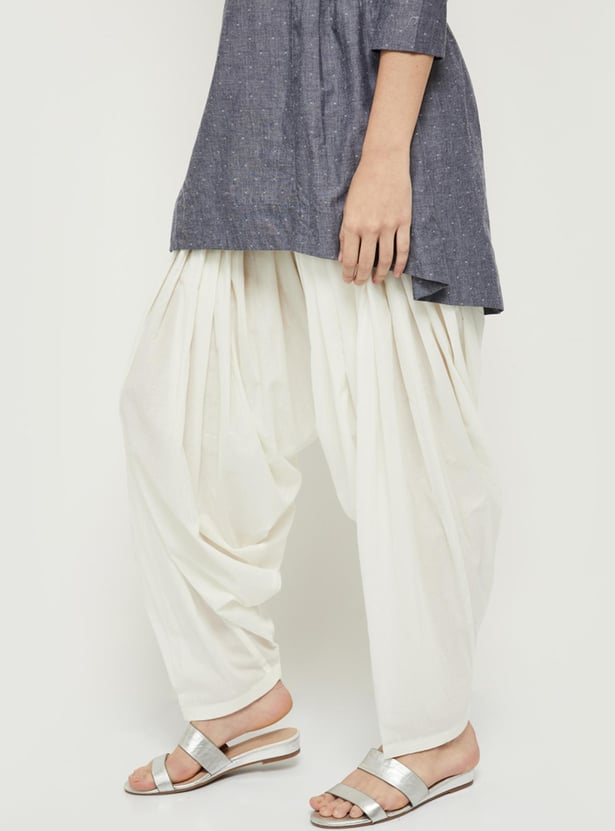 Women Solid Patiala Pants 