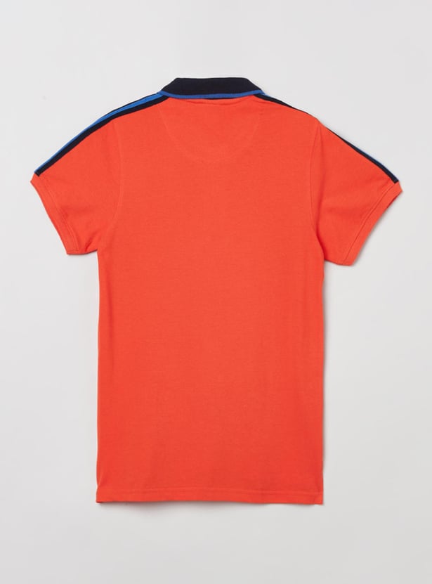 Boys Printed Polo T-shirt