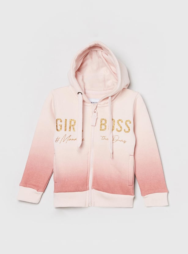 MAX Girls Embellished Hooded Sweatshirt