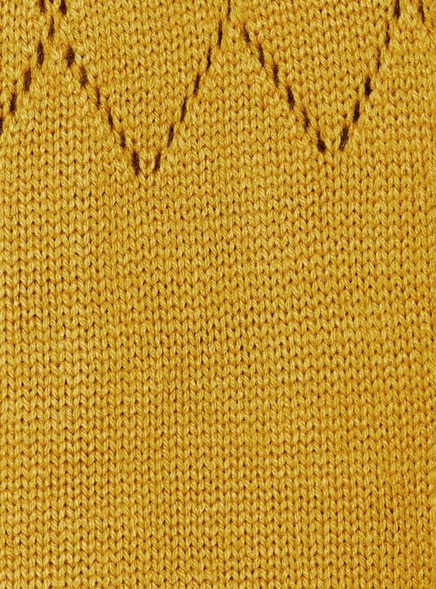 MAX Girls Textured Full Sleeve Sweater