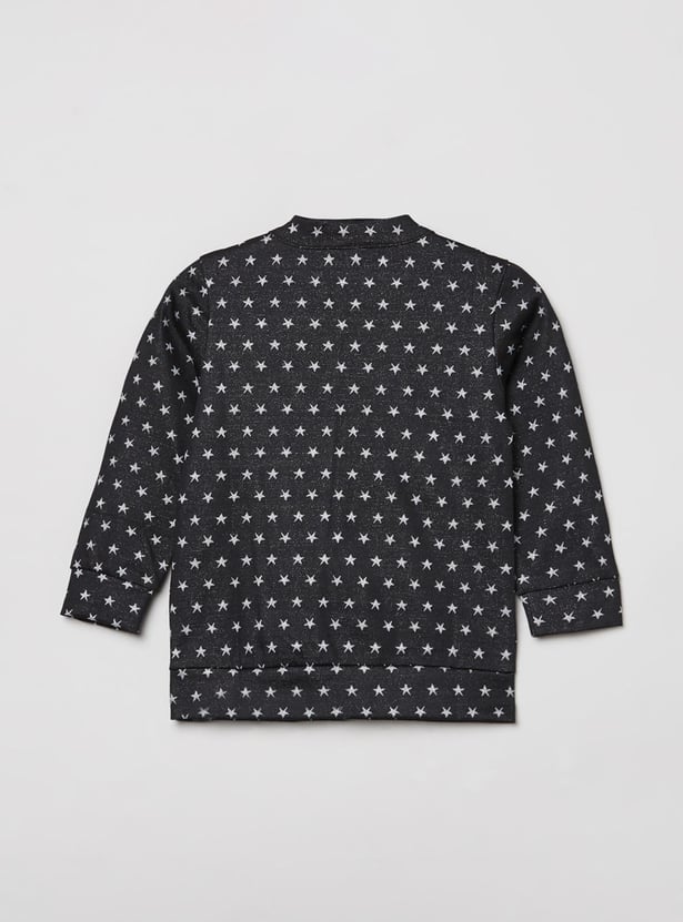 Girls Star Printed Jacket