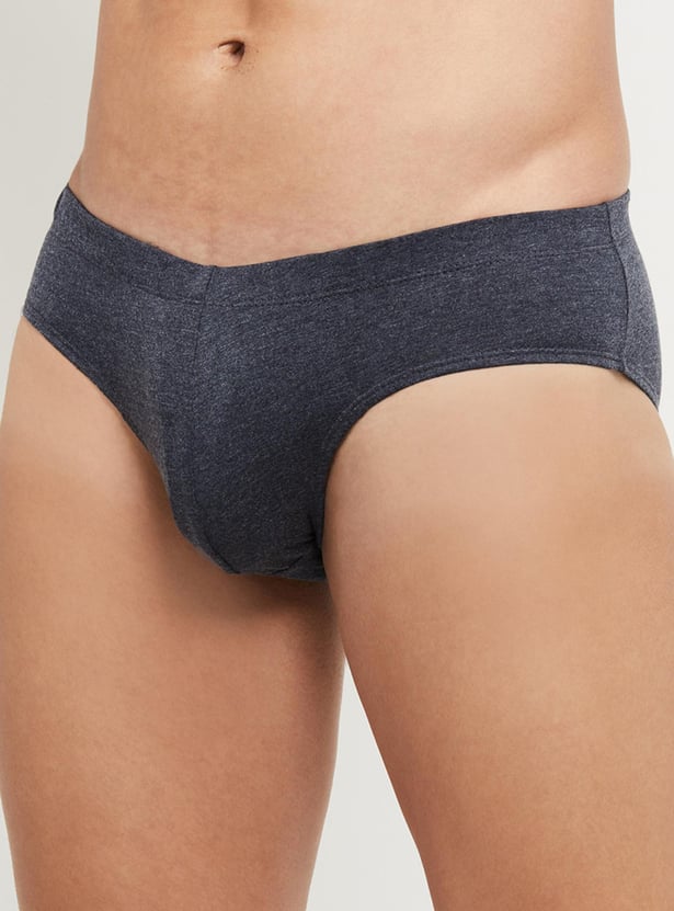 Men Solid Brief - Pack of 2