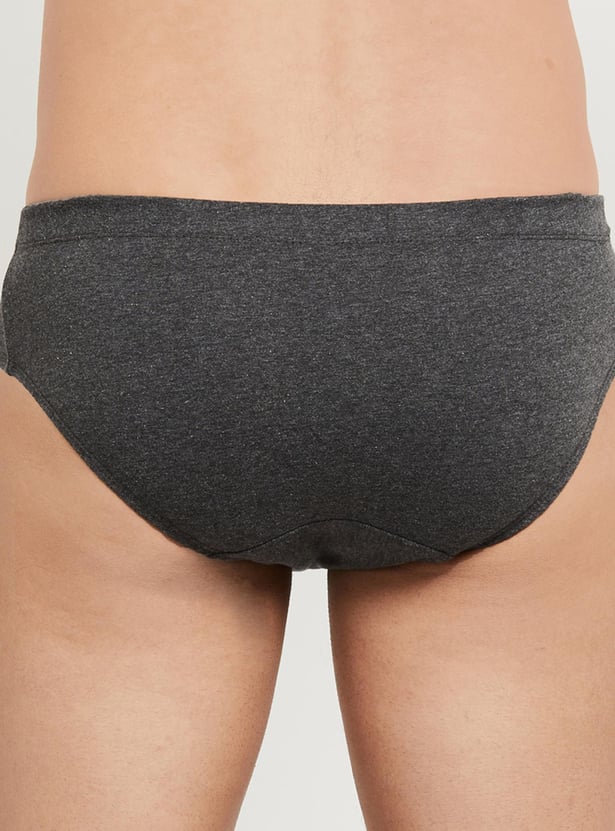 Men Solid Brief - Pack of 2