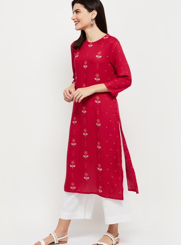 Women Printed Straight Kurta 