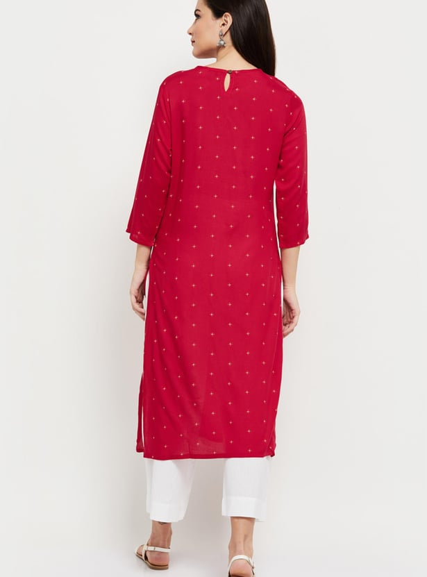 Women Printed Straight Kurta 