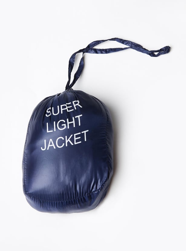 Girls Solid Full Sleeves Quilted Hooded Jacket