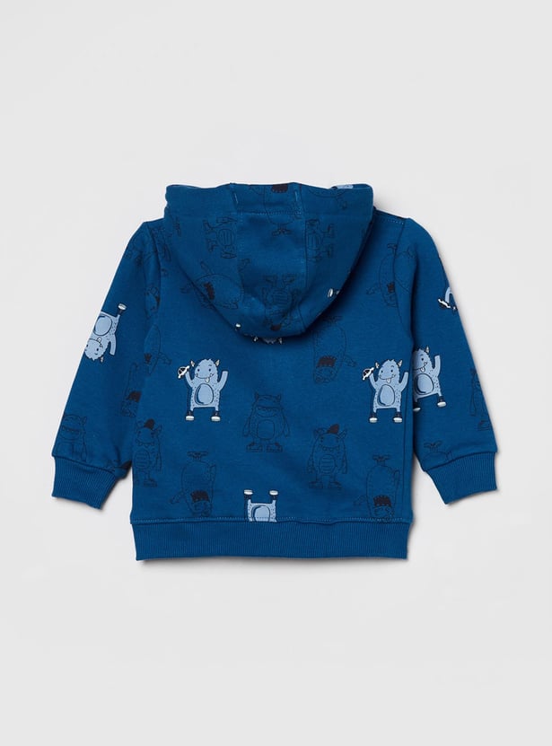 MAX Boys Printed Hooded Sweatshirt