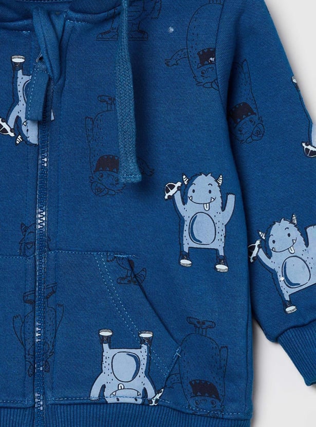 MAX Boys Printed Hooded Sweatshirt