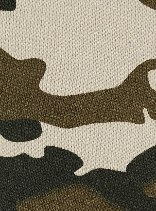 MAX Boys Printed Zip Closure Hoodie