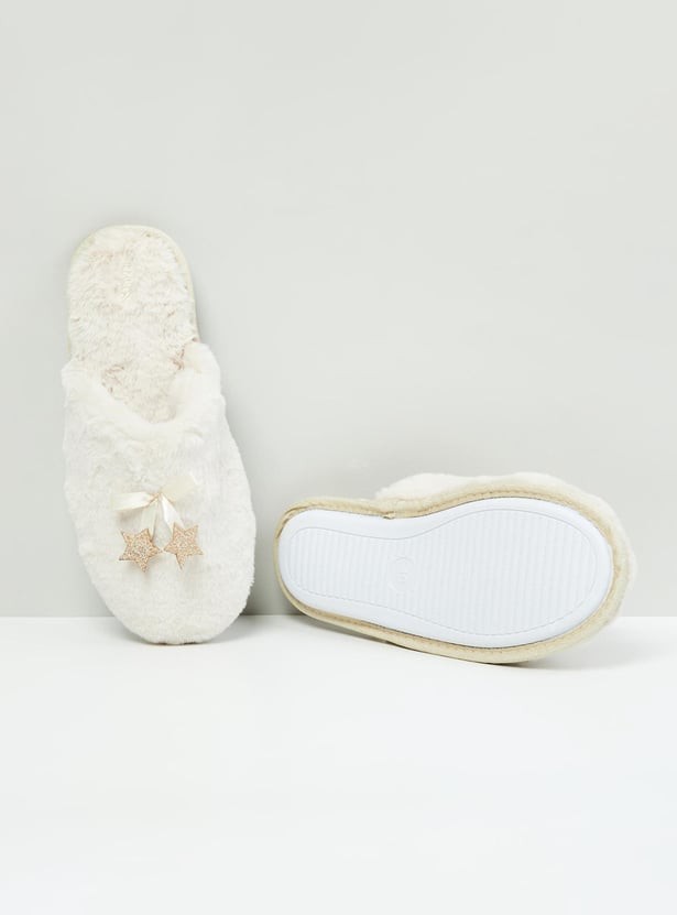 Women Star Applique Room Slippers