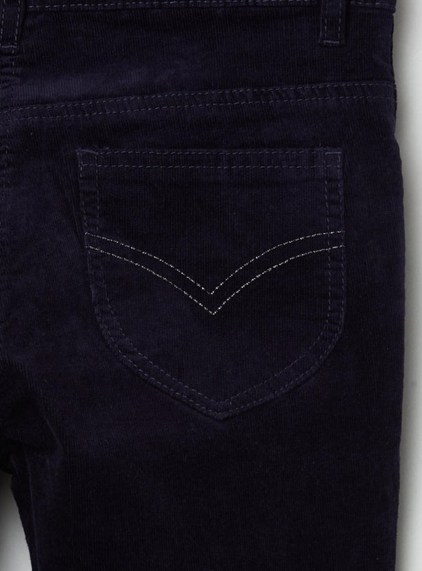 Girls Solid Slim Fit Jeans