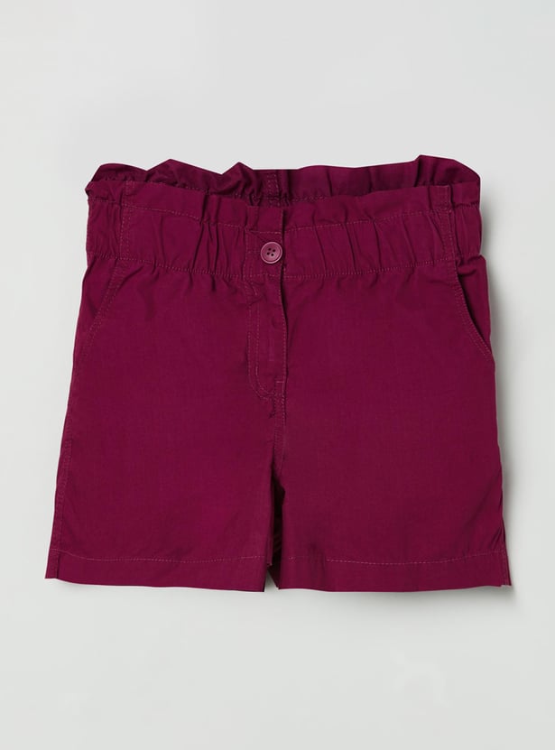 MAX Girls Solid Woven Shorts