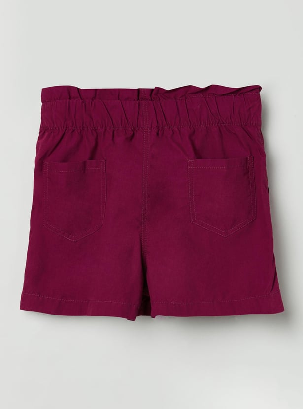 MAX Girls Solid Woven Shorts