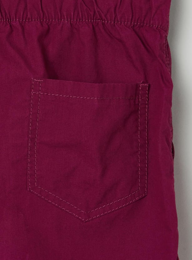 MAX Girls Solid Woven Shorts