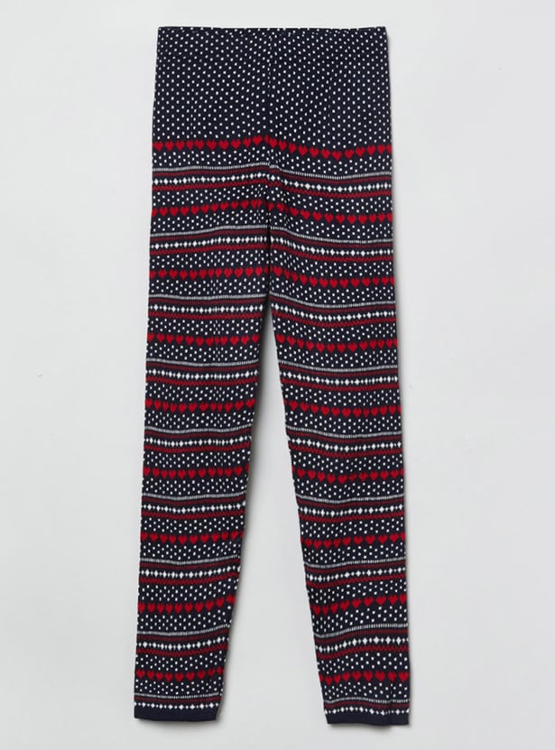 MAX Girls Textured Elasticated Leggings
