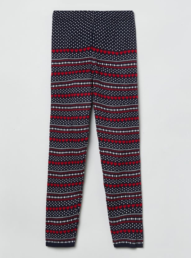 MAX Girls Textured Elasticated Leggings