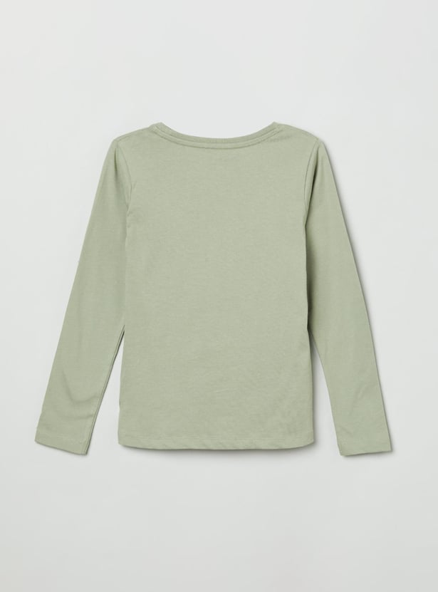 Girls Graphic Print Knit T-shirt