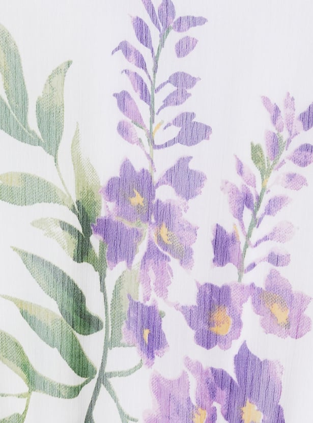 MAX Girls Floral Printed A-Line Dress