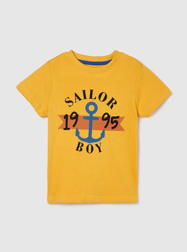 Boys Graphic Printed T-shirt - Pack of 5