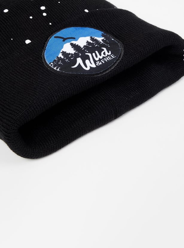 MAX Boys Printed Beanie