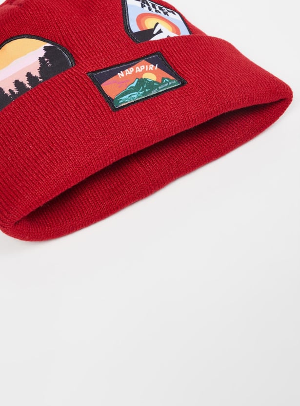 MAX Boys Applique Detail Beanie